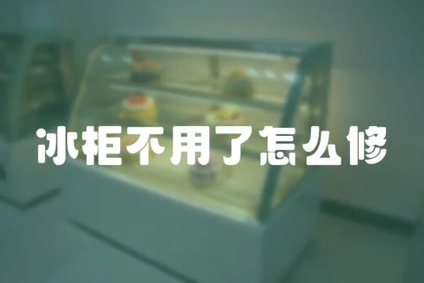 冰柜不用了怎么修