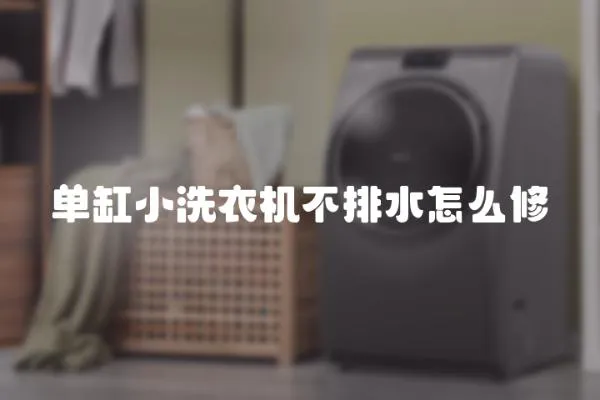 單缸小洗衣機不排水怎么修