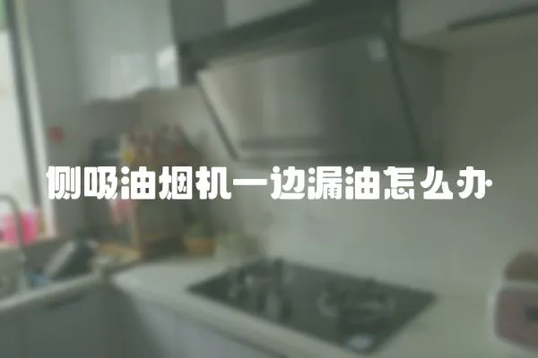 側吸油煙機一邊漏油怎么辦
