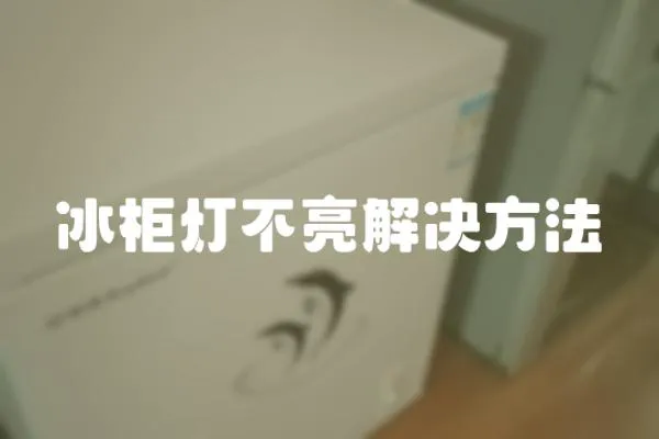 冰柜燈不亮解決方法