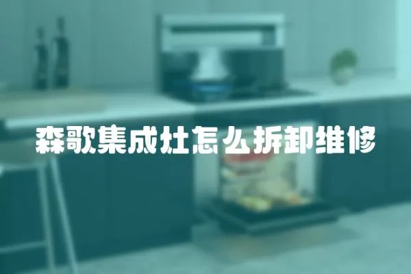 森歌集成灶怎么拆卸維修