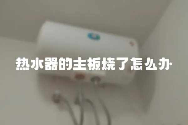 熱水器的主板燒了怎么辦