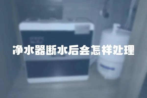 凈水器斷水后會(huì)怎樣處理