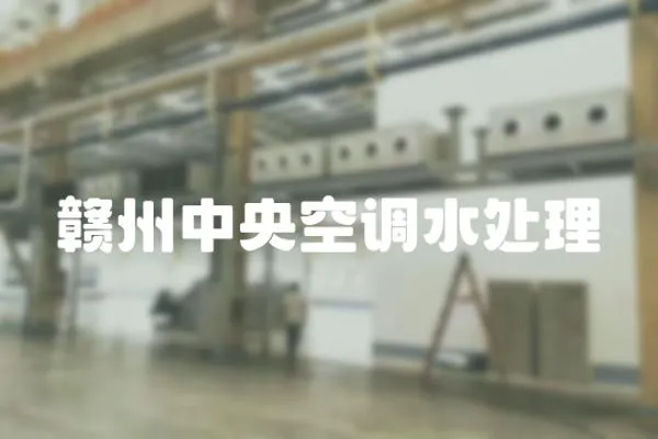 贛州中央空調水處理