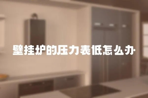 壁掛爐的壓力表低怎么辦