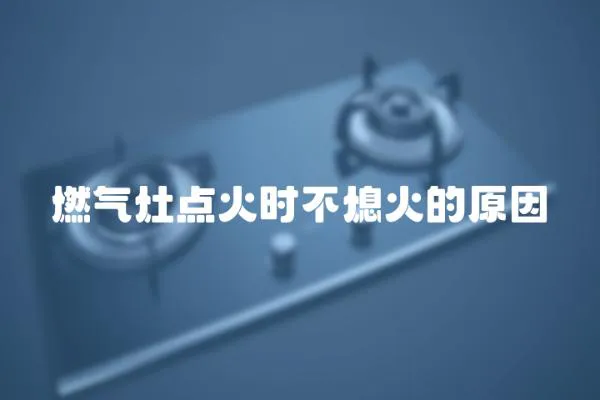 燃氣灶點火時不熄火的原因
