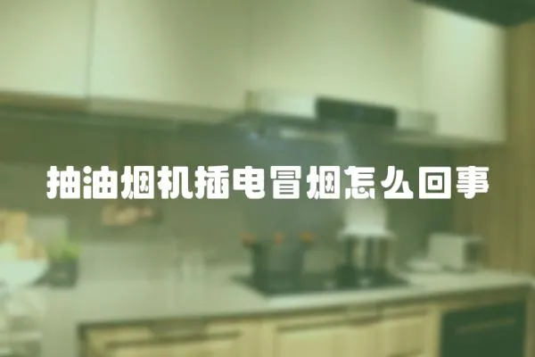 抽油煙機插電冒煙怎么回事