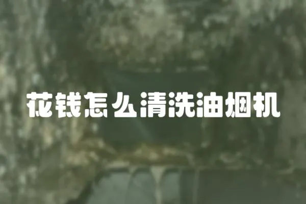 花錢怎么清洗油煙機