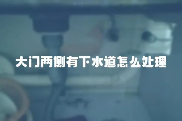 大門兩側有下水道怎么處理