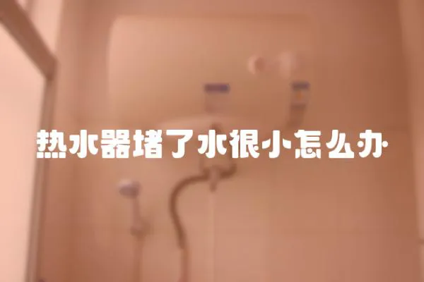 熱水器堵了水很小怎么辦