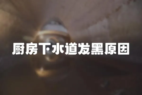 廚房下水道發黑原因