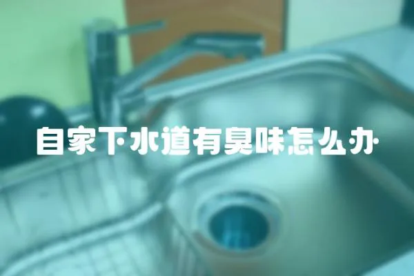 自家下水道有臭味怎么辦