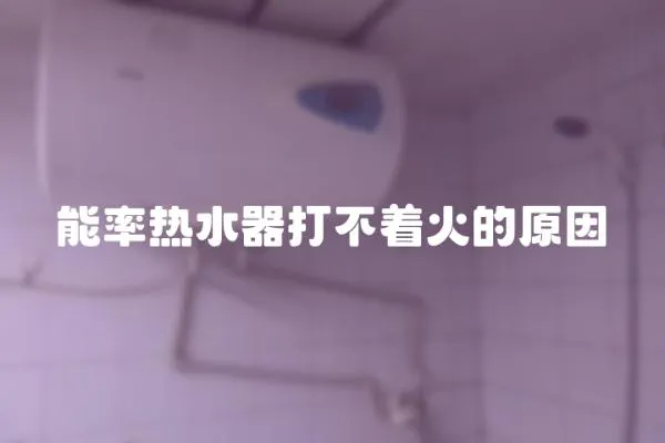 能率熱水器打不著火的原因