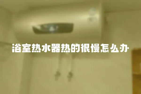 浴室熱水器熱的很慢怎么辦