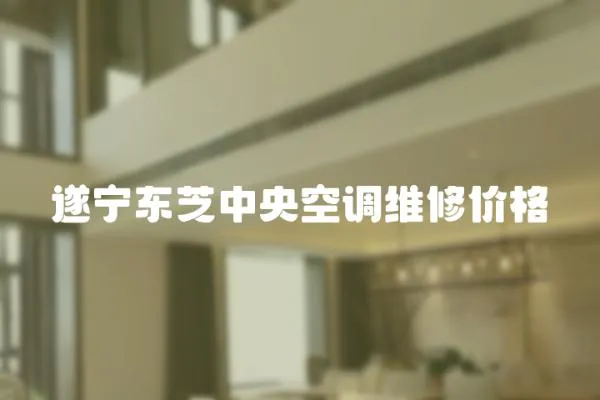 遂寧東芝中央空調維修價格