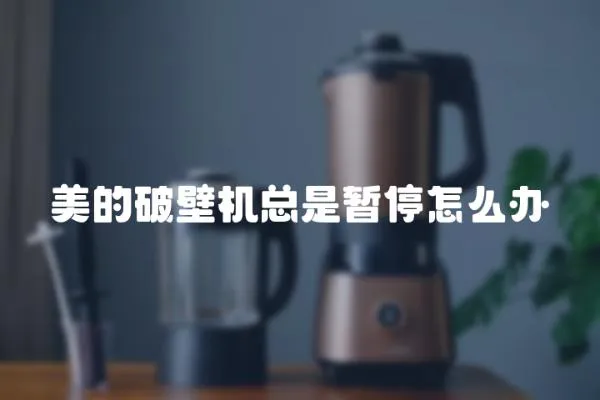美的破壁機(jī)總是暫停怎么辦