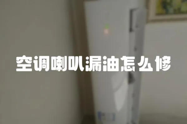 空調喇叭漏油怎么修