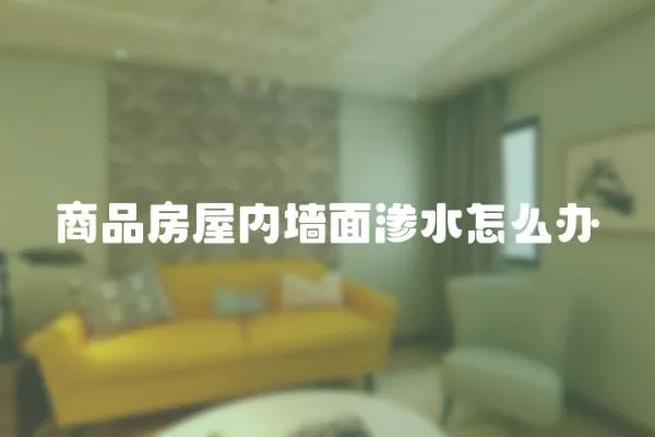 商品房屋內墻面滲水怎么辦