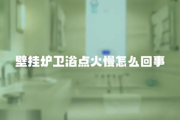 壁掛爐衛浴點火慢怎么回事