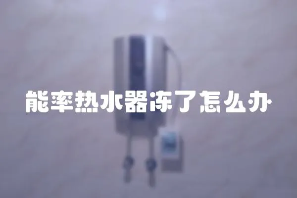 能率熱水器凍了怎么辦