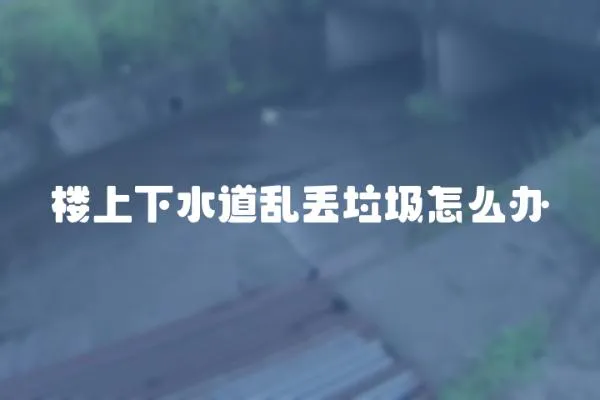 樓上下水道亂丟垃圾怎么辦