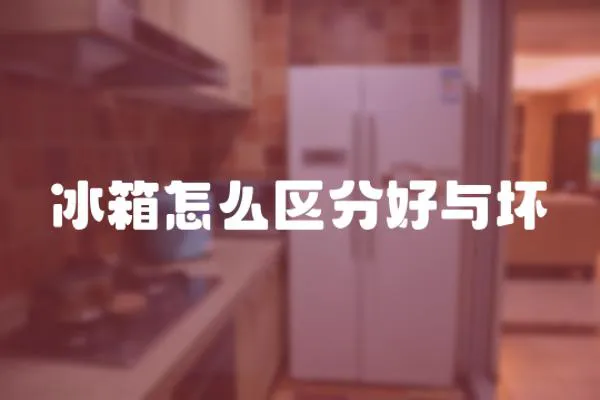 冰箱怎么區(qū)分好與壞