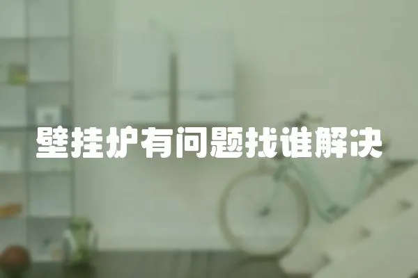 壁掛爐有問題找誰解決
