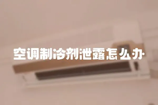 空調制冷劑泄露怎么辦