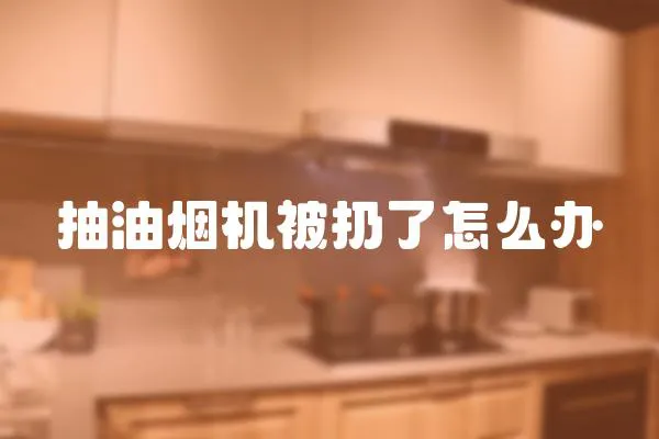 抽油煙機被扔了怎么辦