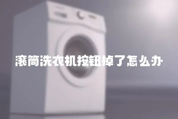 滾筒洗衣機按鈕掉了怎么辦