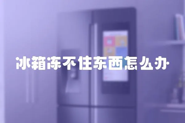 冰箱凍不住東西怎么辦