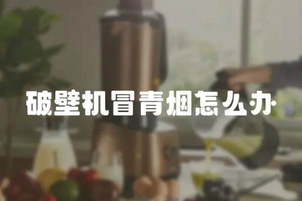 破壁機(jī)冒青煙怎么辦