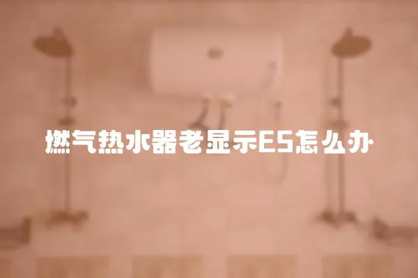 燃氣熱水器老顯示E5怎么辦