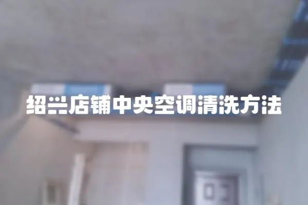 紹興店鋪中央空調(diào)清洗方法