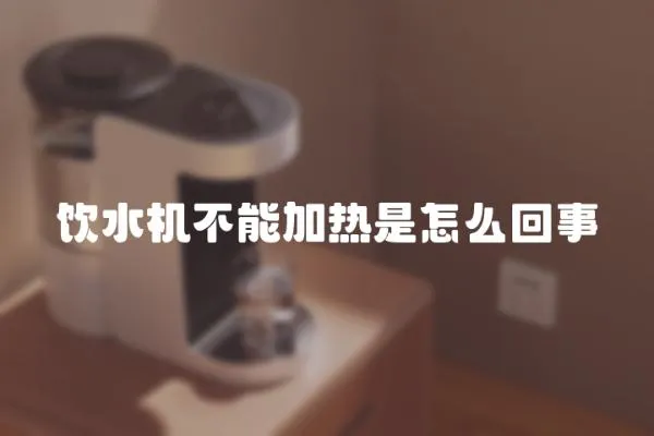 飲水機不能加熱是怎么回事