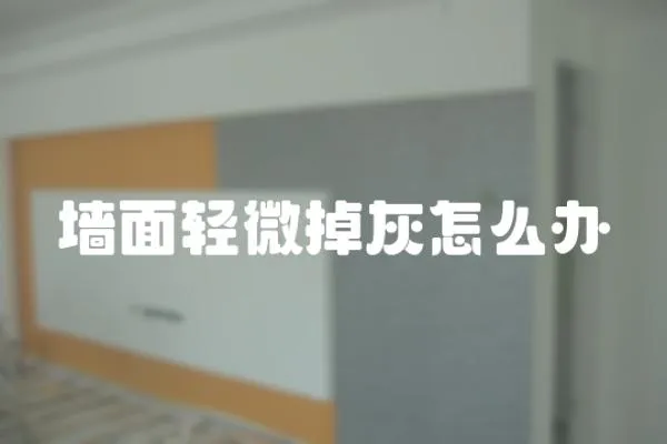墻面輕微掉灰怎么辦