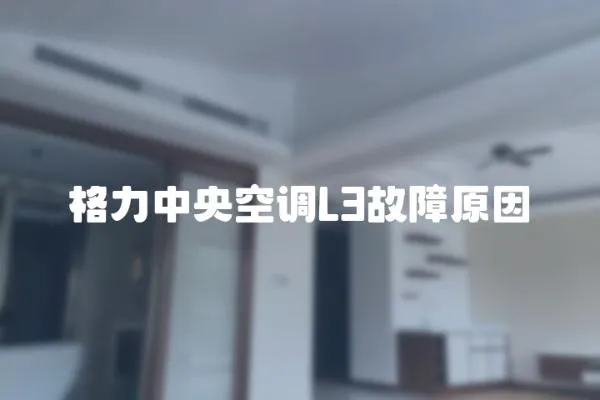 格力中央空調L3故障原因