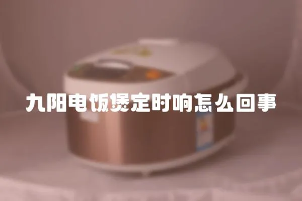 九陽電飯煲定時響怎么回事