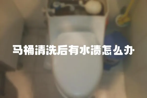 馬桶清洗后有水漬怎么辦