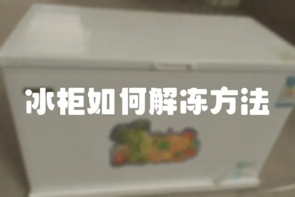 冰柜如何解凍方法