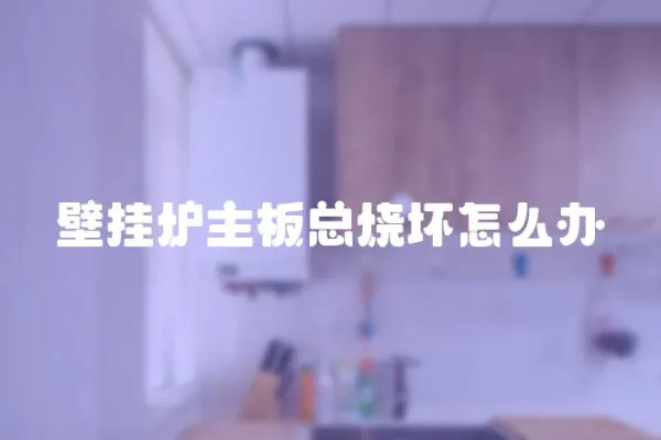 壁掛爐主板總燒壞怎么辦