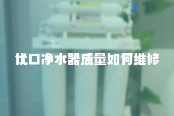 優口凈水器質量如何維修