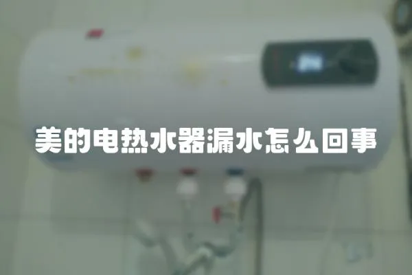 美的電熱水器漏水怎么回事