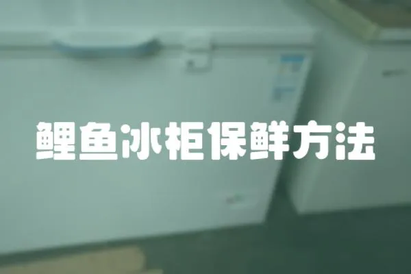 鯉魚冰柜保鮮方法
