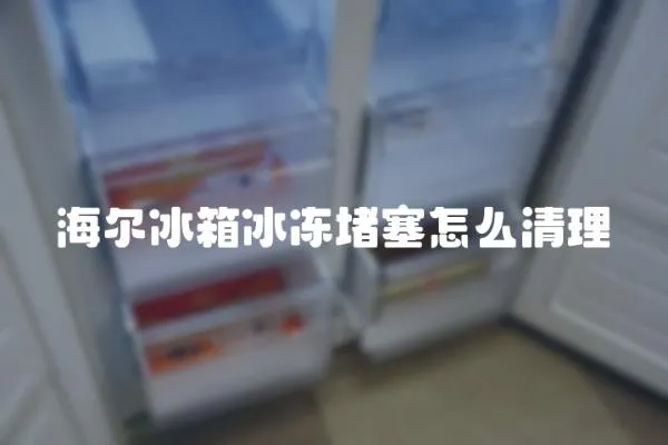 海爾冰箱冰凍堵塞怎么清理
