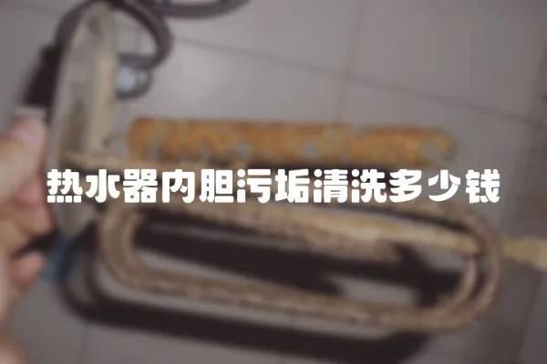 熱水器內膽污垢清洗多少錢