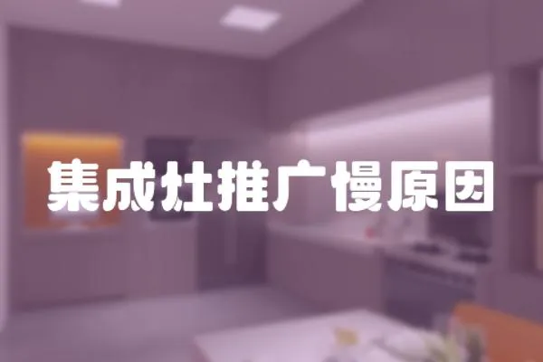 集成灶推廣慢原因