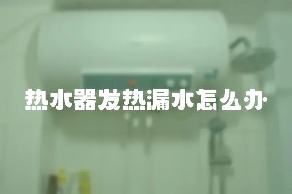 熱水器發(fā)熱漏水怎么辦