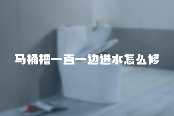 馬桶槽一直一邊進(jìn)水怎么修