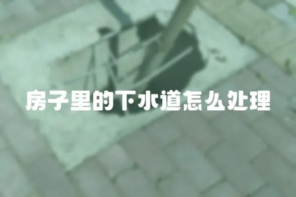 房子里的下水道怎么處理
